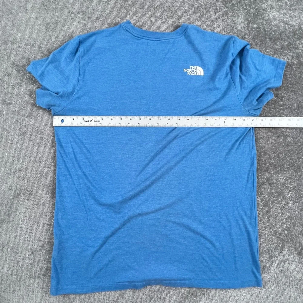 The North Face Mens Bear Logo Graphic T-Shirt Blue Heather AXJW Large
